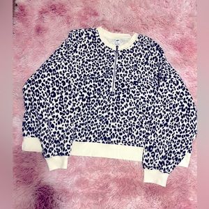 Women’s leopard print sweatshirt